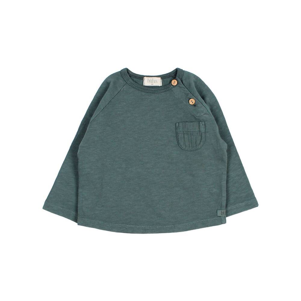 NEW BÚHO kid's pocket t-shirt top in bosco